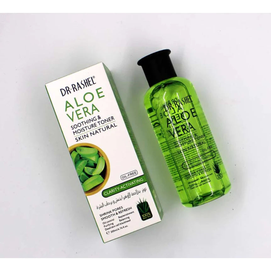 Aloe Vera Soothing & Moisture Toner Skin Natural Oil-Free Clarity-Activating