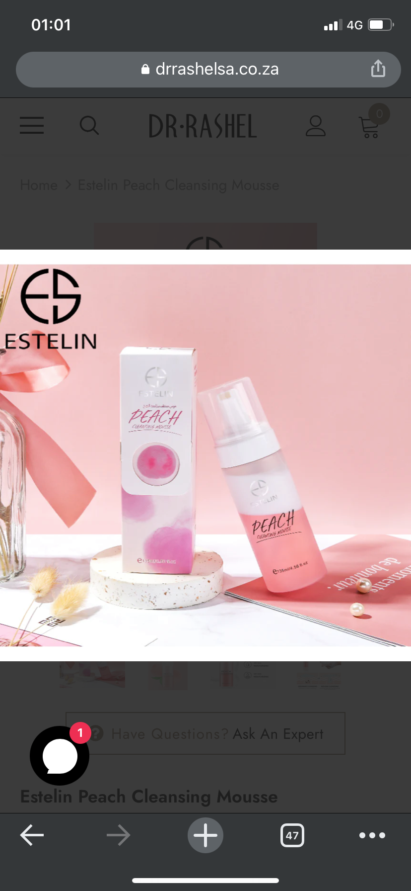 Estelin Peach Cleansing Mousse