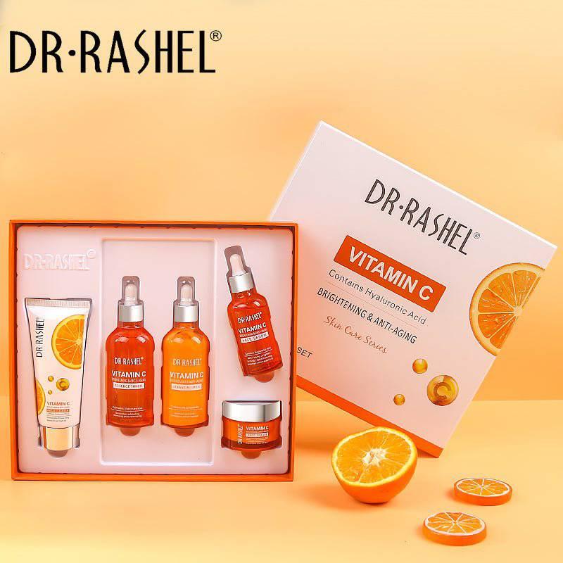 Dr. Rashel Vitamin C Brightening & Anti Aging Skin Care Series 5 Piece Set